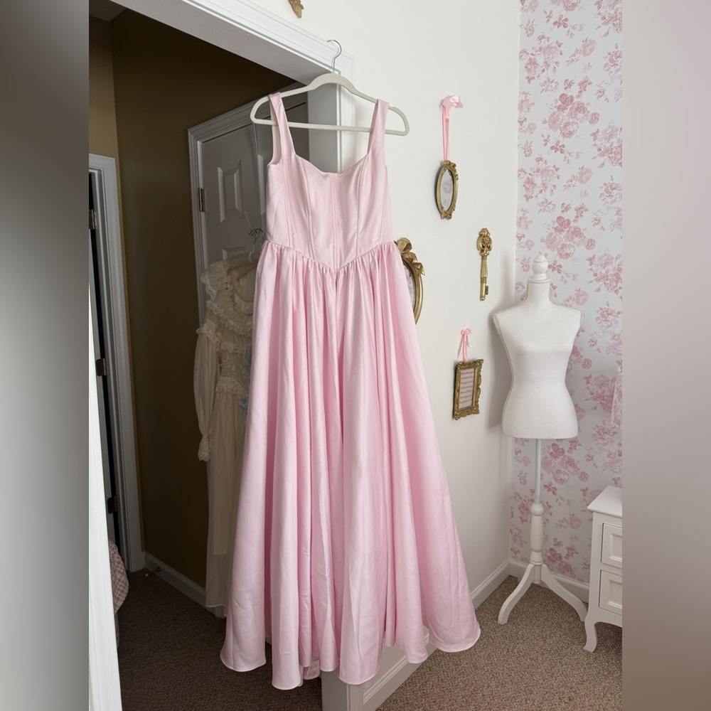 Blushing Pink Corset Ballgown Dress